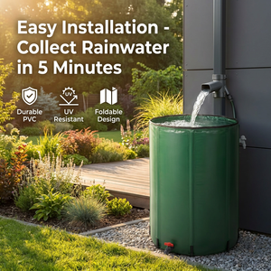 TAK 100L 200L 300L 500L Réservoir <span class=keywords><strong>de</strong></span> pluie en plastique sécurisé 200L, Réservoir d'eau pliable <span class=keywords><strong>pour</strong></span> la collecte en extérieur - Product Image 6