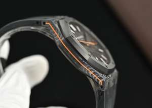 Reloj Cronógrafo Modelo 15500 de Lujo Más Vendido con Caja de Fibra de Carbono, Esfera de Cristal de Zafiro, 41 mm, Resistente al Agua 20 m - Product Image 3