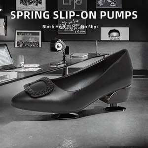 Escarpins confortables personnalisés à talon aiguille, sandales de mariage à enfiler pour l'été et l'hiver, chaussures habillées assorties pour femmes - Product Image 2