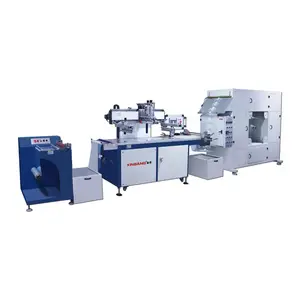 Reel to reel screen printer Automatic film roll-to-roll screen printing machine