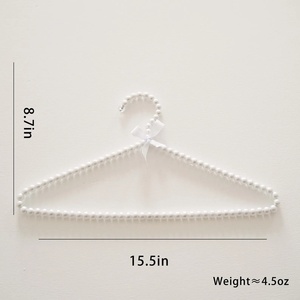 Luce di lusso perla appendiabiti in plastica ABS per principessa fata casa o negozio di abbigliamento borsa uso all'ingrosso - Product Image 3