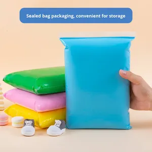 Siêu nhẹ 500g Đất sét màu bao bì Lớn Túi thủ công tự làm trẻ em không gian Đất Sét với 12 màu đất sét - Product Image 2