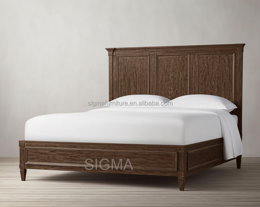 Indoor bedroom furniture comforter sets bedding luxury modern wood beds King size