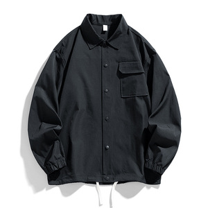 Giacca da uomo primavera e autunno camicia ampia collo Workwear Gangster Casual giacca da uomo - Product Image 1
