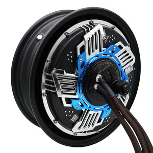 Motor sin Escobillas DKYS de 12 Pulgadas 40H3500WP, IP65 Impermeable para Motocicletas, 1025 RPM, Construcción Magnética, 12'40H3500WP Azul Qsmoto - Product Image 1