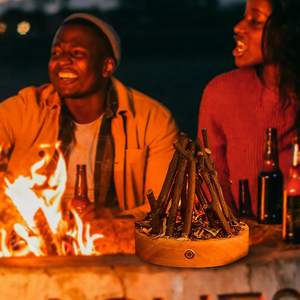 Lámpara de fuego Fake 3D Led Campfire Night Light Control táctil Pequeña <span class=keywords><strong>chimenea</strong></span> de imitación eléctrica Troncos Luces nocturnas <span class=keywords><strong>para</strong></span> <span class=keywords><strong>Navidad</strong></span> - Product Image 6