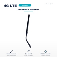 Antenne flexible à col de cygne 4G LTE 3dBi BNC mâle omnidirectionnelle externe 790-960 1710-2690MHz pour amplificateur de signal