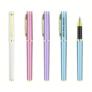 Promotional Custom Logo Cheap OEM Hotel Office Plastic Gel <b>Pen</b> 0.5mm Writing Width - Product Image 3