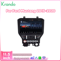 Krando 11.5'' Stéréo Android de style Tesla GPS Multimédia pour Ford Mustang 2015 - 2020 Autoradio sans fil Carplay 4G WIFI DSP