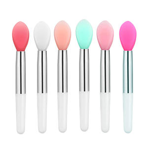 Mini pennello per labbra in Silicone per rossetti lucidalabbra e altri prodotti per il trucco crema pennello per labbra in Silicone portatile applicatore per rossetto - Product Image 2