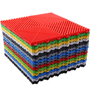 가정용 차고 작업장 용 18mm 두꺼운 미끄럼 방지 비닐 바닥재 클릭 잠금 쪽모이 세차 3D 모델 그래픽 디자인 포함 - Product Image 2