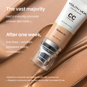 <span class=keywords><strong>Crème</strong></span> <span class=keywords><strong>CC</strong></span> Écran Solaire SPF 50+ Effet Matifiant, Anti-Imperfections, Blanchissante et Éclaircissante, Longue Tenue, Imperméable, Contrôle du Sébum, Marque Privée - Product Image 5