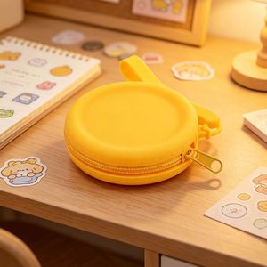 New Arrival Eco Friendly Fashion High Quality Silicone Coin Purse Mini Waterproof Zippered <b>Wrist</b> <b>Strap</b> Unisex for Daily Use - Product Image 1