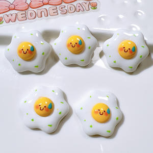 100 pz/borsa <span class=keywords><strong>Emoji</strong></span> portachiavi in resina per Slime custodia Mobile decorazione artigianale artigianale - Product Image 5