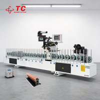 Machine d'enroulement de profilés électronique TC Machinery pour film PVC CPL, haute qualité, 25 kW, avec colle PUR à chaud, moteur et roulement
