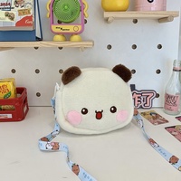 Produit phare : Sac à dos en peluche personnalisé de 20 cm, sac à dos mignon en forme d'ours, couleur blanche, sacs à dos en peluche pour enfants
