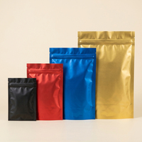 Bolsa Mylar a Prueba de Olores, Reutilizable, con Cierre Hermético, Bolsa de Aluminio con Cierre Ziplock, Sellado de 3 Lados, Bolsa Plana Pequeña de Plástico para Hierbas, Polvo, Té