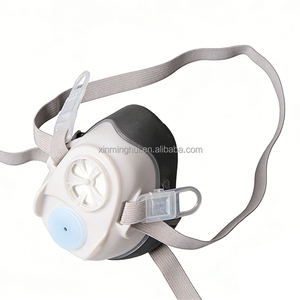 Vente en gros de l'ensemble respirateur <span class=keywords><strong>demi</strong></span>-<span class=keywords><strong>masque</strong></span> HF-52 avec écran facial, <span class=keywords><strong>masque</strong></span> de protection <span class=keywords><strong>respiratoire</strong></span> réutilisable - Product Image 5