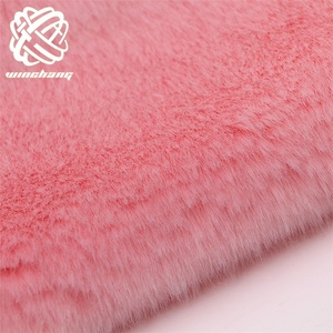 香农面料逼真貂皮仿超柔软奶油仿皮草面料院子里的外套/鞋子 - Product Image 4