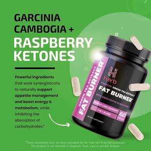 Cápsulas de Suplemento Natural para Adelgazar y Quemar Grasa con Té Verde, Etiqueta Privada Personalizada OEM, Efectivas para la Pérdida de Peso en Adultos - Product Image 6