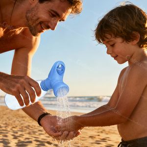 Tapa de Silicona para Botella de Agua, Suministro Directo de Fábrica, Ducha Portátil para Exteriores, Compatible con la Mayoría de las Botellas de Plástico, para Camping o Senderismo - Product Image 1