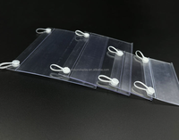 Porte-étiquettes en plastique pour la vente au détail, porte-étiquettes en PVC transparent pour étagères, porte-étiquettes de prix sur crochet