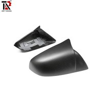 Pour Tesla modèle 3 2019-2025 Highland Adhésif Style Bull Horn Miroir Couverture Sec En Fiber De Carbone Modification Extérieure