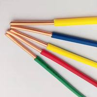 Cable Eléctrico de Cobre de 4 mm con Aislamiento de PVC BVR de 1 mm de Espesor, 450/750 V, Precio de Fábrica, para Uso en Edificios