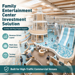 Parque Infantil Comercial Interior <span class=keywords><strong>con</strong></span> Torre Central, Toboganes, <span class=keywords><strong>Piscina</strong></span> <span class=keywords><strong>de</strong></span> Bolas, Centro <span class=keywords><strong>de</strong></span> Juegos FEC, Puente <span class=keywords><strong>de</strong></span> Red Suave, Certificado ASTM EN1176 - Product Image 1