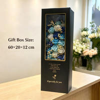 Bouquet de savon personnalisé 33 roses pour la Saint-Valentin, cadeau pour la fête des mères, bouquet de savon pour petite amie, boîte cadeau de fleurs, fleurs faites à la main
