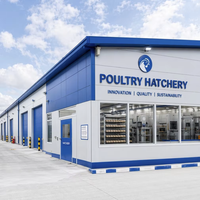 Poulailler en structure acier ZhongShengDa avec design de ferme, certifié CE, garantie 1 an, résistance au vent de plus de 121 mph