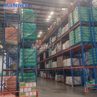 Étagère de stockage en acier pour entrepôt, système de rayonnage à palettes pour charges lourdes, stockage de marchandises palettisées en entrepôt