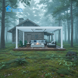 Kit <span class=keywords><strong>de</strong></span> Pérgola <span class=keywords><strong>de</strong></span> Aluminio <span class=keywords><strong>de</strong></span> Fácil Instalación, Techo <span class=keywords><strong>de</strong></span> Láminas Ajustables, Impermeable para Exteriores, Patio, Jardín, Gazebo, Toldo, Estructura <span class=keywords><strong>de</strong></span> Protección Solar - Product Image 5