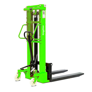New 1500kg Manual Stacker 1.6m Hydraulic Lift Hand CE Certified PU Wheels for <b>Warehousing</b> and Storage Hand Manual Forklift Price - Product Image 1
