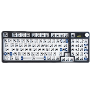 KC98คีย์บอร์ดแบบกลไกไร้สาย3โหมด Hot Swap RGB เกม PC ชุดคีย์บอร์ดเล่นเกมพร้อมจอแสดงผลและลูกบิด - Product Image 1