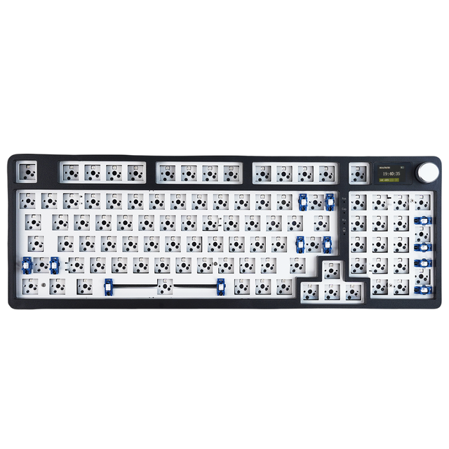 KC98 Pro Mechanical Keyboard Kit Wireless Tri-mode Hot Swap RGB Gamer PC Gaming Keyboard Kit With Display&Knob