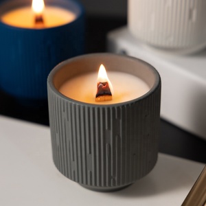 Aromathérapie Décoration intérieure Bougie parfumée en céramique de marque privée personnalisée <span class=keywords><strong>Woodwick</strong></span> Candle - Product Image 2