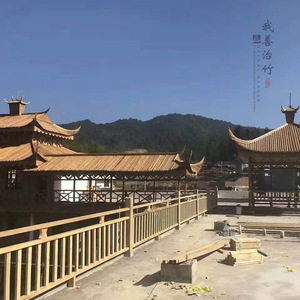 Bamboo Pavilion D4 7M Eco Friendly Outdoor Garden Decor Arches Pergolas Bridge Gallery ZP 01 - Product Image 1