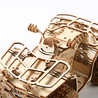 Puzzle 3D en bois DIY en gros, VTT à quatre roues, modèles artisanaux de quads tout-terrain en bois 3D pour adultes