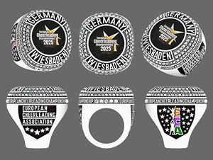 Yuanyu Nhà Máy Biểu Tượng Tùy Chỉnh Bóng Rổ Bóng Đá Bóng Bầu Dục Vô Địch Vòng Pha Lê Rhinestone Vàng/Bạc Mạ Thể Thao - Product Image 3