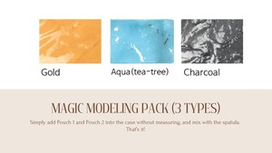 Korean skin care Korean Rubber <b>Magic</b> <b>Modeling</b> Powdered Mask Gold Tea-tree Charcoal Oil Control Deep Hydration Anti-Aging - Product Image 6
