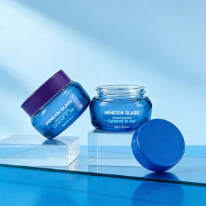 50g Produsen Grosir Kemasan Stoples Kosmetik Kustom Mewah Stoples Kaca Kosmetik Mulut Lebar Kosong dengan Tutup - Product Image 5