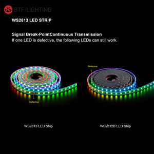 Tira de LED <span class=keywords><strong>BTF</strong></span> <span class=keywords><strong>LIGHTING</strong></span> WS2813 5V IP65 Impermeable con Doble Señal de Respaldo, Tira de Luces LED RGB Pixel direccionables Individualmente - Product Image 5