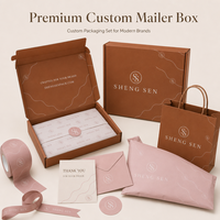 Boîtes en papier colorées personnalisées avec logo estampé or, boîtes cadeaux, boîtes d'expédition recouvertes d'un film mat pour l'emballage de vêtements
