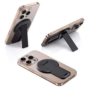 Universal Slim Hard Plastic Magnetic Phone Grip Kickstand Comfortable Waterproof Holder for Bed or Desk for <b>Back</b> of Phone Case - Product Image 2