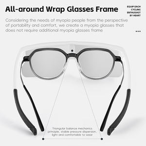 WEST BIKING Lunettes myopie à grand cadre haute ténacité Lunettes de soleil HD Production de soleil Lunettes de soleil polarisées anti-éblouissement <span class=keywords><strong>pour</strong></span> les sports de plein air - Product Image 4