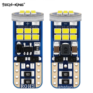 TECH-KING 12V W5W LED T10 lámpara de ancho Canbus 2016 18SMD coche <span class=keywords><strong>alta</strong></span> matrícula luz de lectura amplia presión decodificación bombilla pequeña - Product Image 1