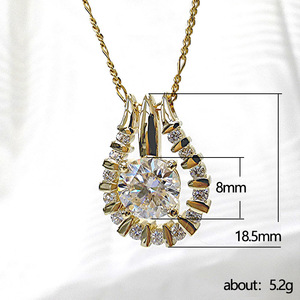 Collana con Ciondolo a Forma di Cuore e Stella per Donne, Gioiello Elegante e alla Moda per Uso Quotidiano, Idea Regalo - Product Image 5
