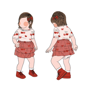 맞춤형 부드럽고 사랑스러운 약간 반짝이는 아동용 도매 맞춤형 여자 아기 스냅 버튼 튤 바디수트 키즈 스커트 롬퍼 어린이 점프수트 - Product Image 2