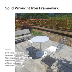 Ensemble de table à manger pour 4 personnes, ensemble de table à manger <span class=keywords><strong>en</strong></span> aluminium pour l'extérieur, ensemble de chaises de <span class=keywords><strong>salon</strong></span> pour l'extérieur, ensemble de table à manger blanche pour restaurant, <span class=keywords><strong>jardin</strong></span> - Product Image 2